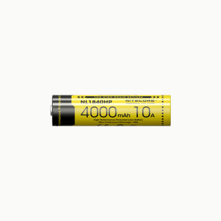 Аккумулятор NiteCore NL1840HP 18650 10A (Li-Ion 4000mAh*3.6V=14,4Wh)